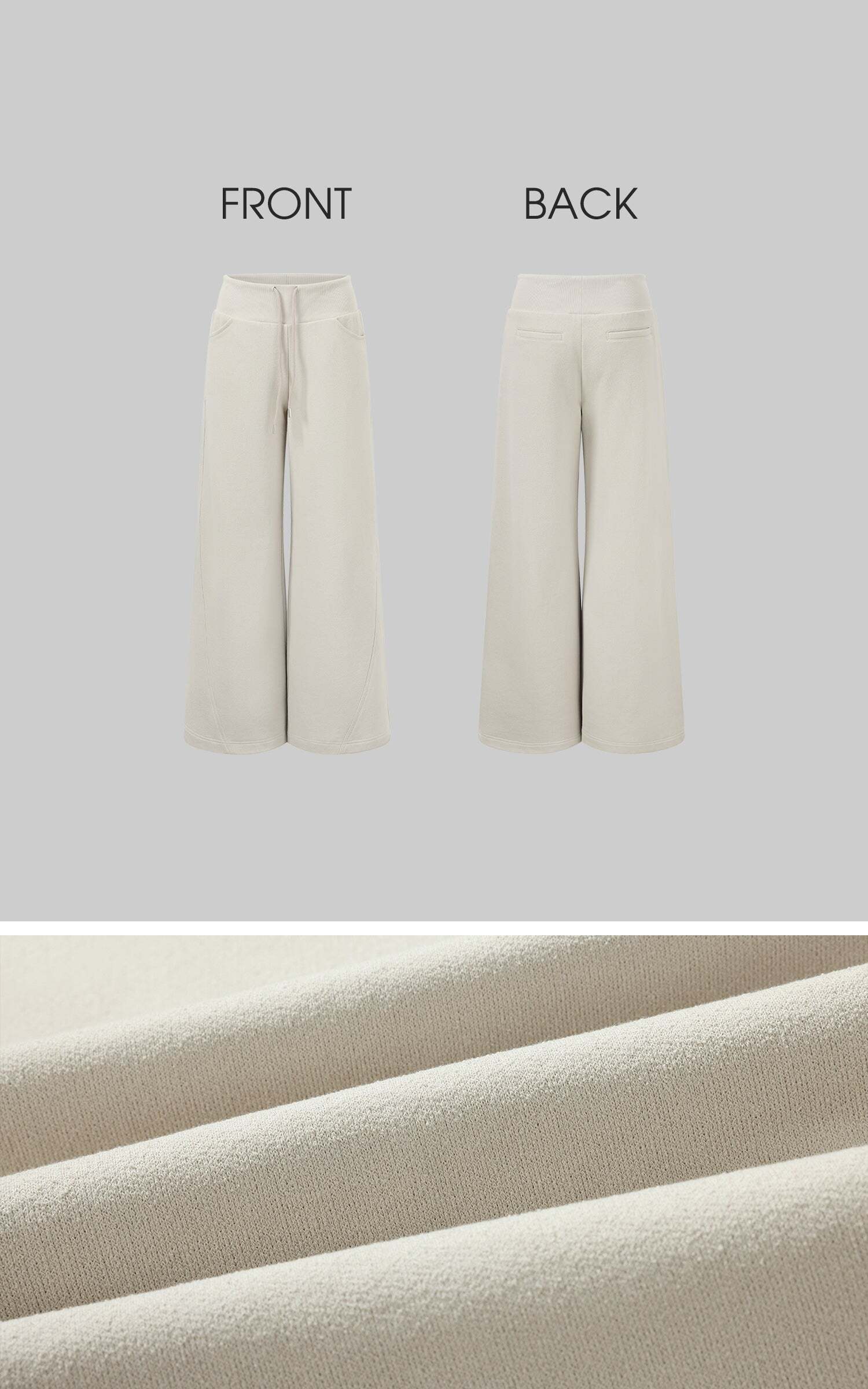 ROVENTE Wide-Leg Drawstring Sweatpants ROVENTE Wide-Leg Drawstring Sweatpants