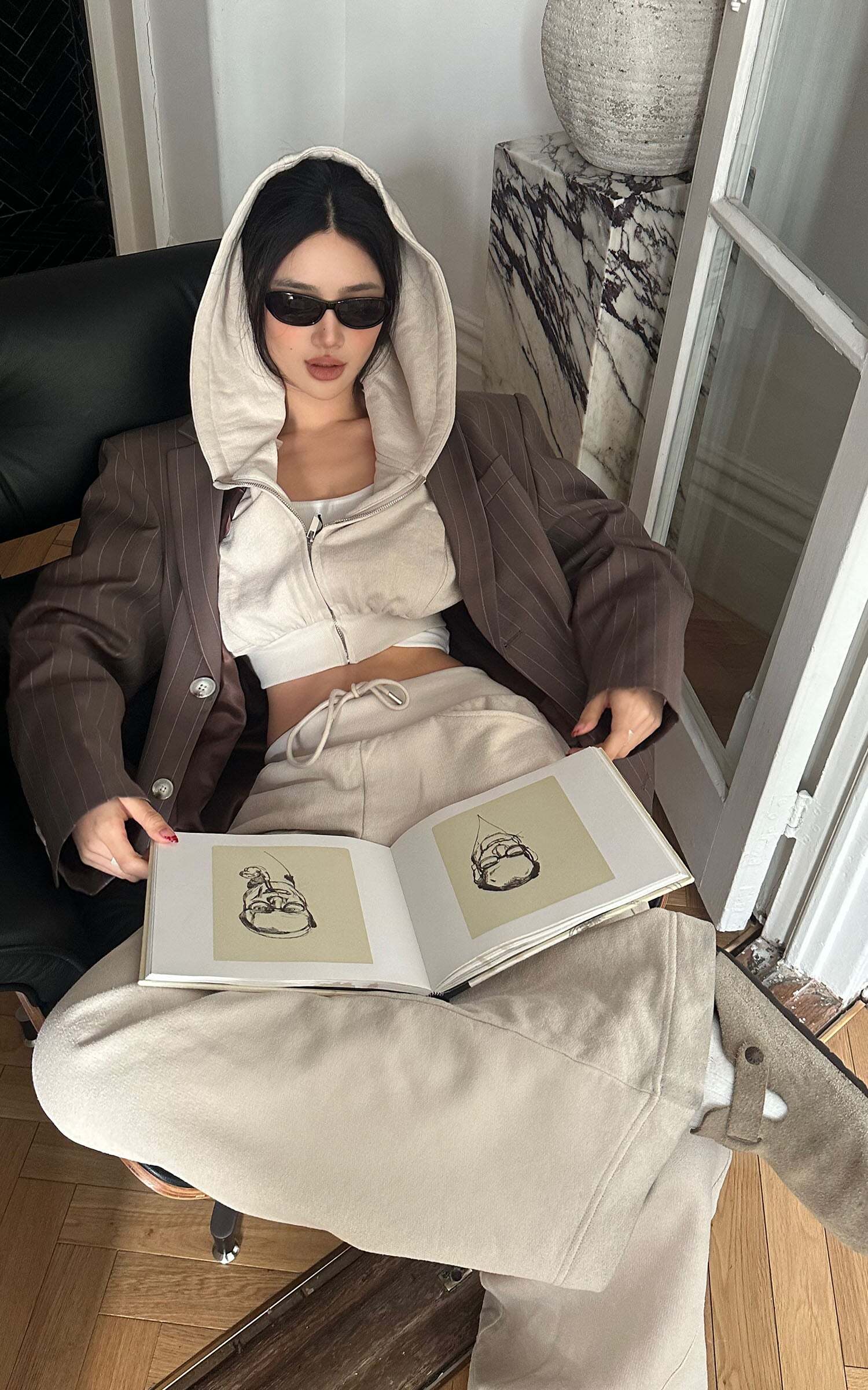 ROVENTE Wide-Leg Drawstring Sweatpants ROVENTE Wide-Leg Drawstring Sweatpants