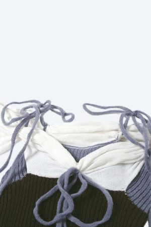 Ruched Knitted Mini Dress