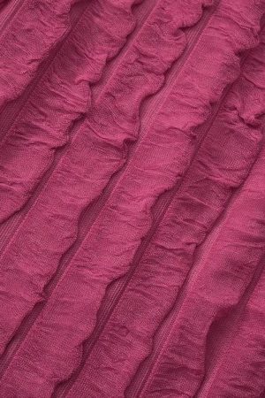 Ruffled One Shoulder Top & Mini Skirt Two Piece Set