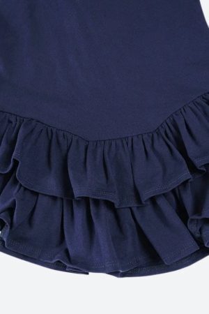 Ruffled Polo Mini Dress