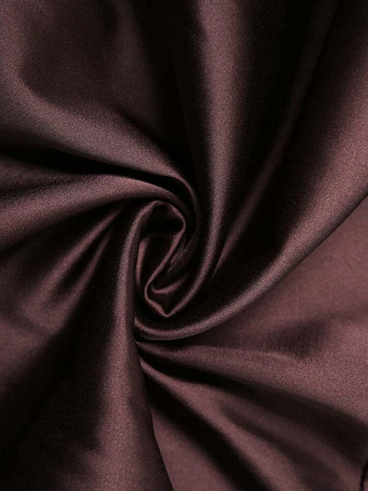 Satin Ruffled Mini Dress Satin Ruffled Mini Dress