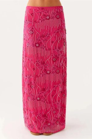 Sequin Embellished Maxi Skirt