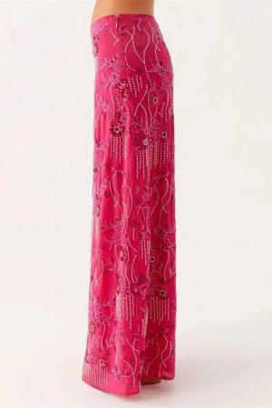 Sequin Embellished Maxi Skirt