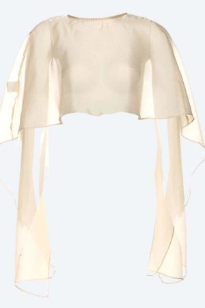 Sheer Backless Crop Top