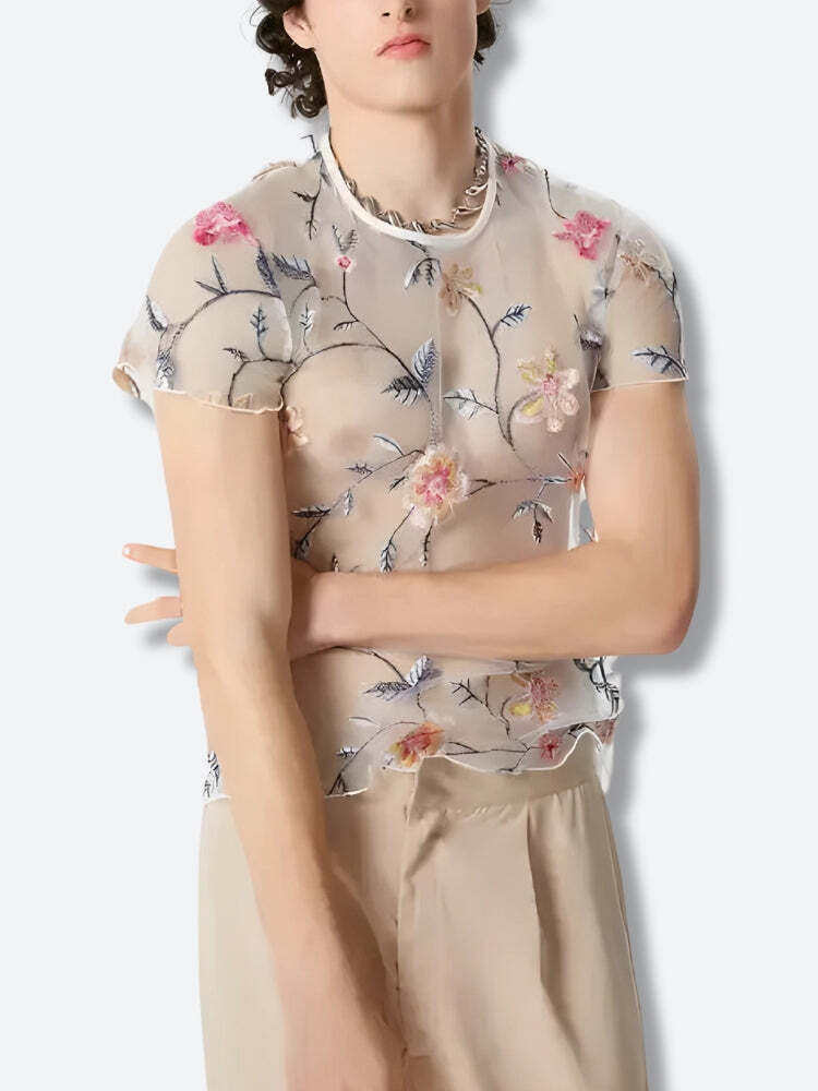 Sheer Floral Top Sheer Floral Top