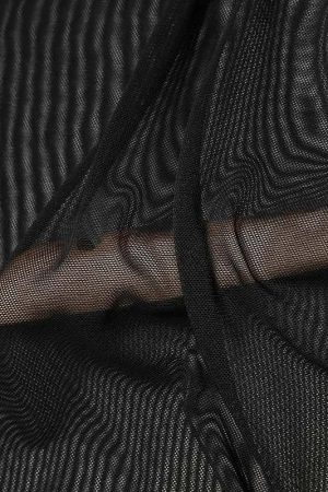 Sheer Mesh Turtle Neck Top