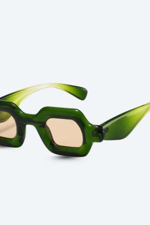 Sheer Rectangle Sunglasses