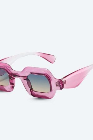 Sheer Rectangle Sunglasses