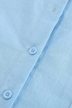 Shirt & Pants Blue Two Piece Set