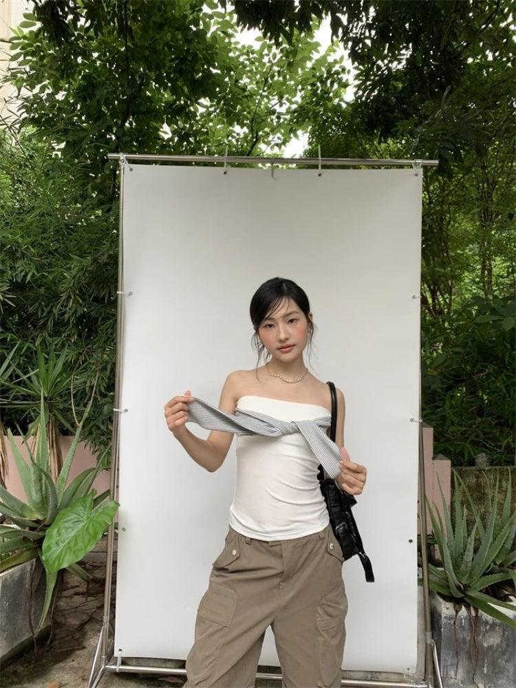 Shirt Tie Top Shirt Tie Top