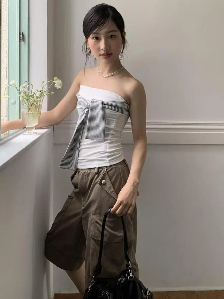 Shirt Tie Top Shirt Tie Top