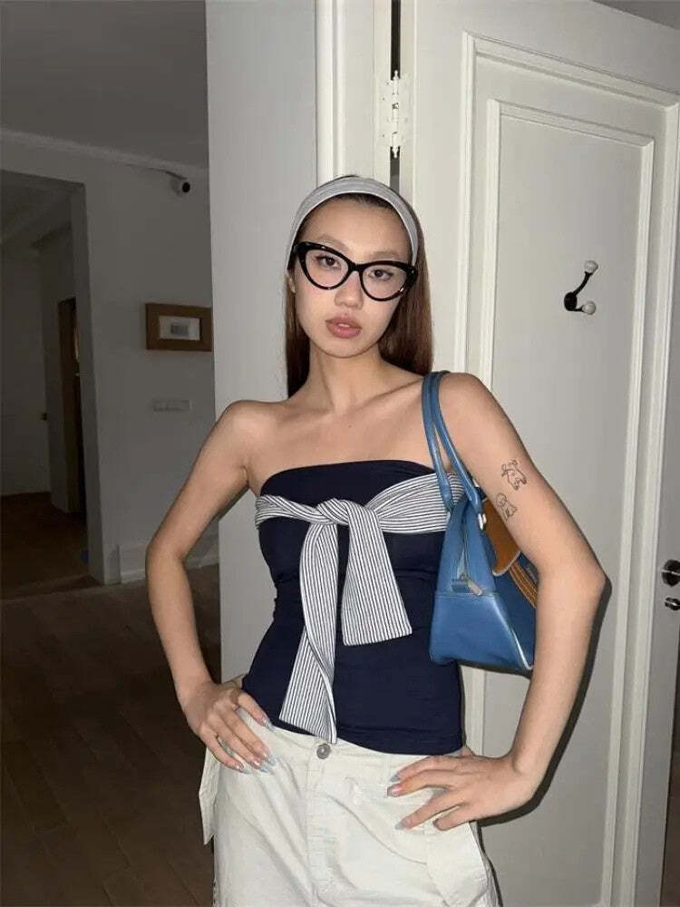 Shirt Tie Top Shirt Tie Top