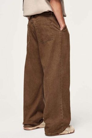 Skater Wide Leg Denim Jeans