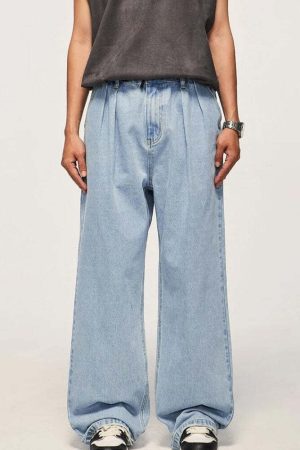 Skater Wide Leg Denim Jeans