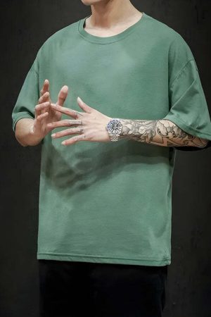 Soft Boy Crew Neck Basic Tee