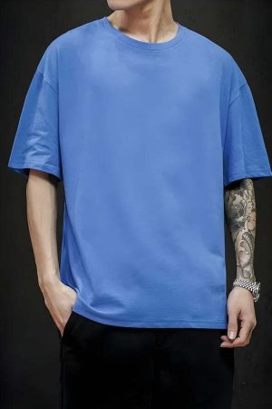 Soft Boy Crew Neck Basic Tee