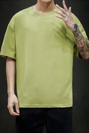 Soft Boy Crew Neck Basic Tee