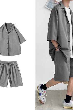 Soft Boy Shirt and Shorts Two Piece Set