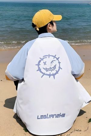 Soft Boy Smiley Pastel Shirt