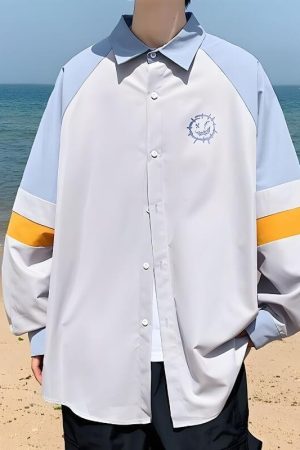 Soft Boy Smiley Pastel Shirt