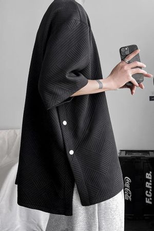 Soft Boy Snap Button Up Tee