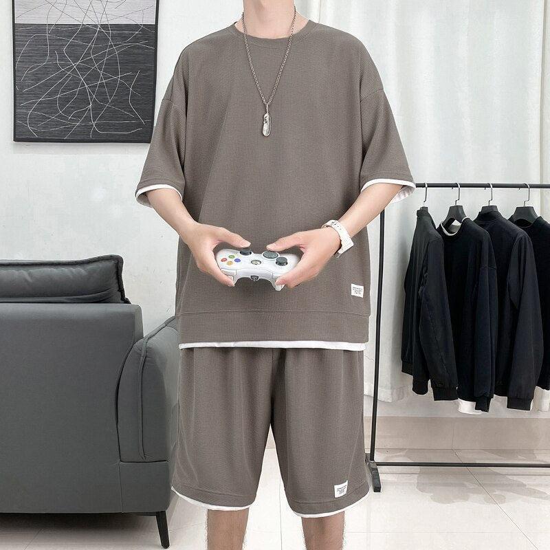 Soft Boy Sweatshirt & Sweatshorts Two Piece Set Soft Boy Sweatshirt & Sweatshorts Two Piece Set