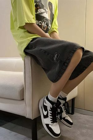 Soft Boy Wide Leg Wash Shorts