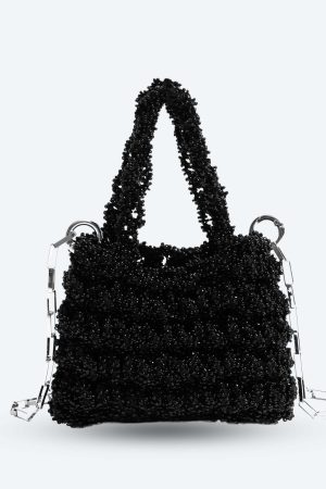 Soft Girl Beaded Chain Strap Handbag