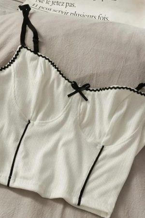 Soft Girl Bow Corduroy Top