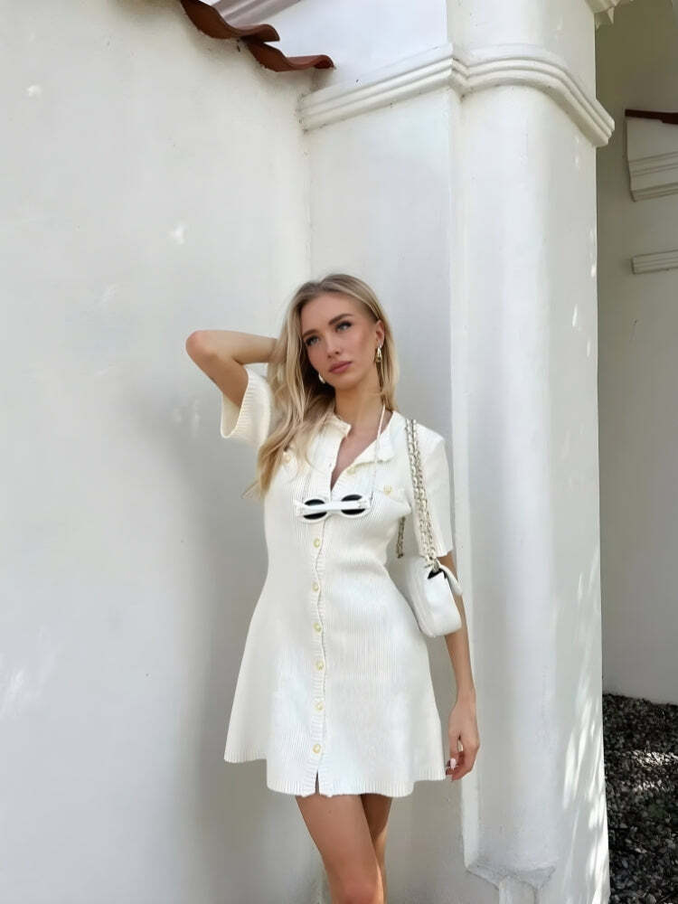 Soft Girl Button Up Mini Dress Soft Girl Button Up Mini Dress