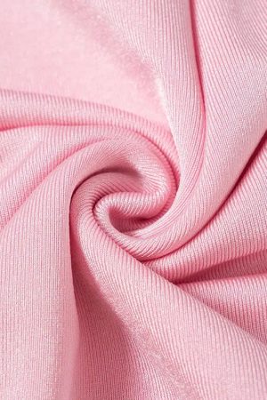 Soft Girl Candy Pink Metallic Top