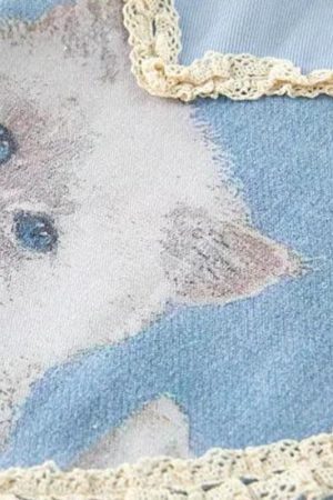 Soft Girl Cat Heart Mini Skirt