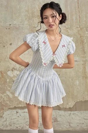 Soft Girl Chelsea Collar Mini Dress