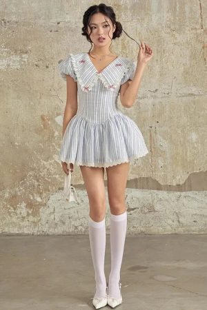 Soft Girl Chelsea Collar Mini Dress