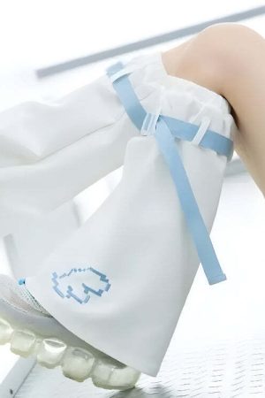 Soft Girl Cloud Wings Leg Warmers