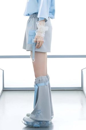 Soft Girl Cloud Wings Leg Warmers