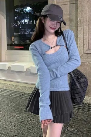 Soft Girl Corduroy Cardigan Vest Set