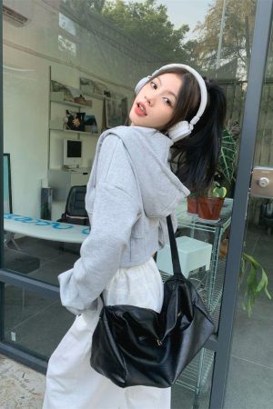 Soft Girl Cropped Hoodie