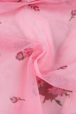 Soft Girl Floral Asymmetric Crop Top