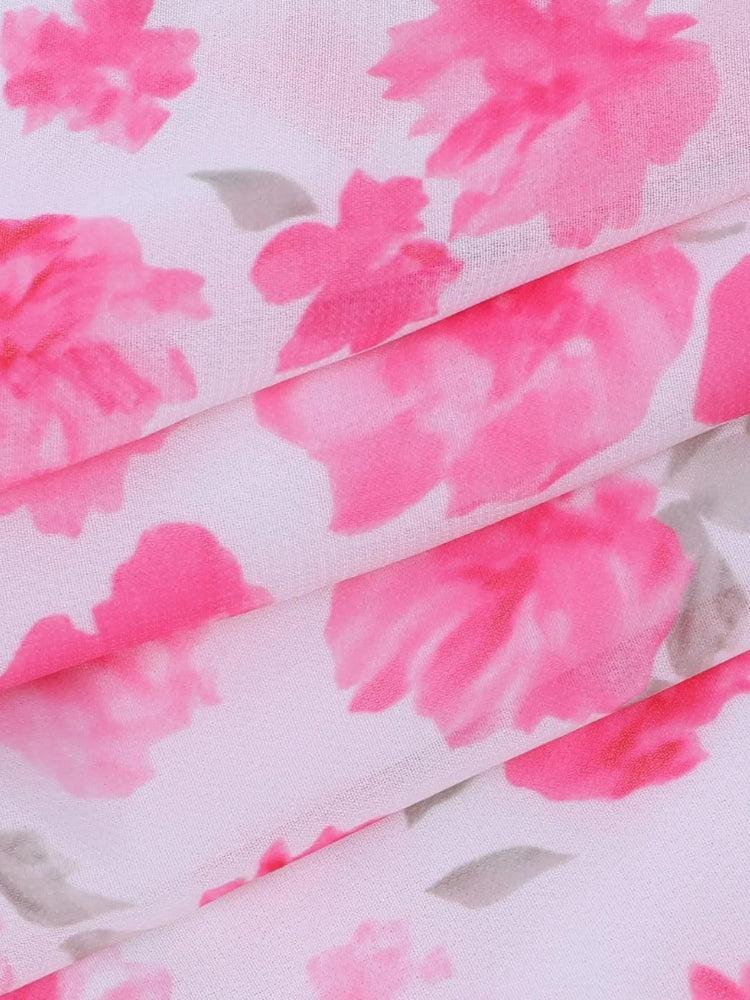 Soft Girl Floral Backless Chiffon Mini Dress Soft Girl Floral Backless Chiffon Mini Dress