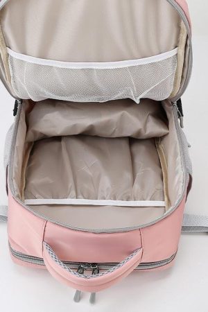 Soft Girl Hidden Pockets Travel Backpack