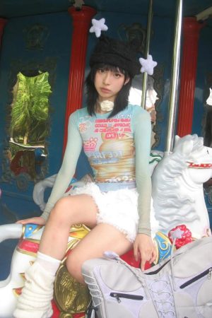 Soft Girl Imperfect World Drawstring Top