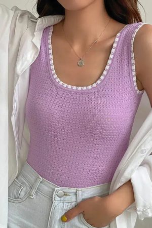 Soft Girl Knitted Tank Top