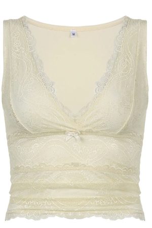 Soft Girl Lemonade Lace Top