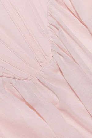 Soft Girl Mesh Corset Mini Dress