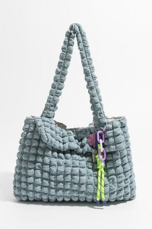 Soft Girl Popcorn Keychain Handbag