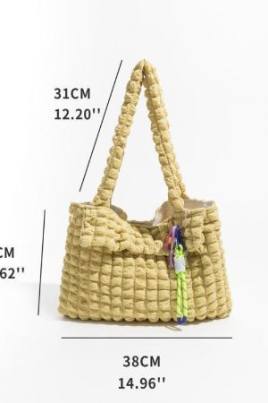 Soft Girl Popcorn Keychain Handbag