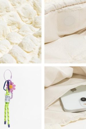 Soft Girl Popcorn Keychain Handbag