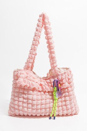 Soft Girl Popcorn Keychain Handbag